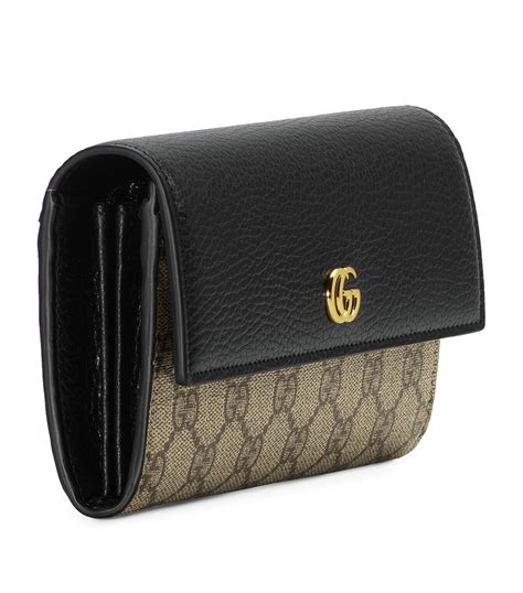 gucci gg marmont lether continental wallet|Gucci Marmont wallet price.